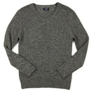 Matchstick Men's Lambswool Gray Crew Neck Pullover Sweater- Size XL